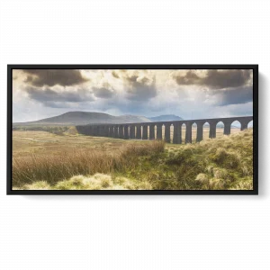 'Classic Ribblehead'. A framed canvas art print by Stephen Knowles.