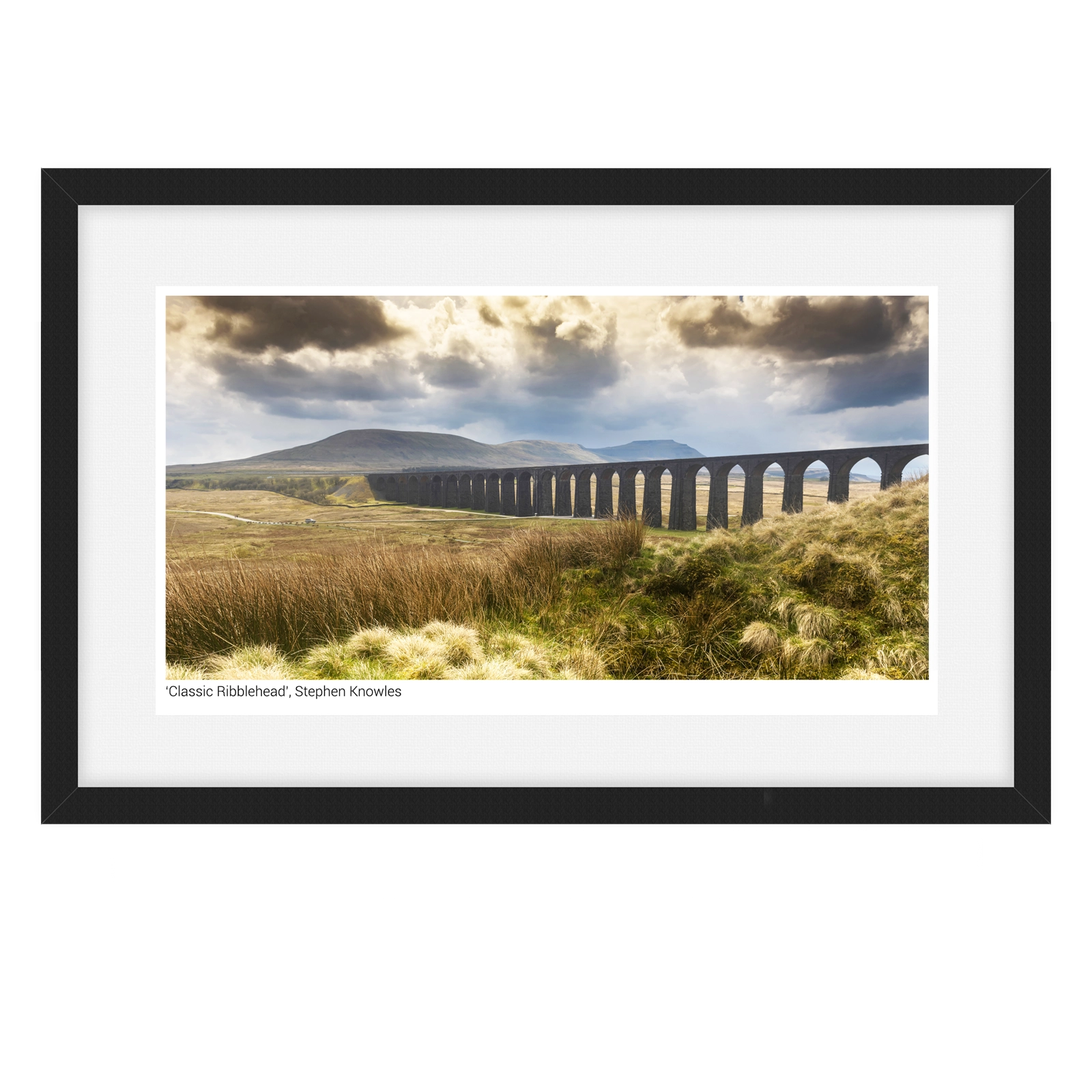 'Classic Ribblehead'. A framed fine art print by Stephen Knowles.