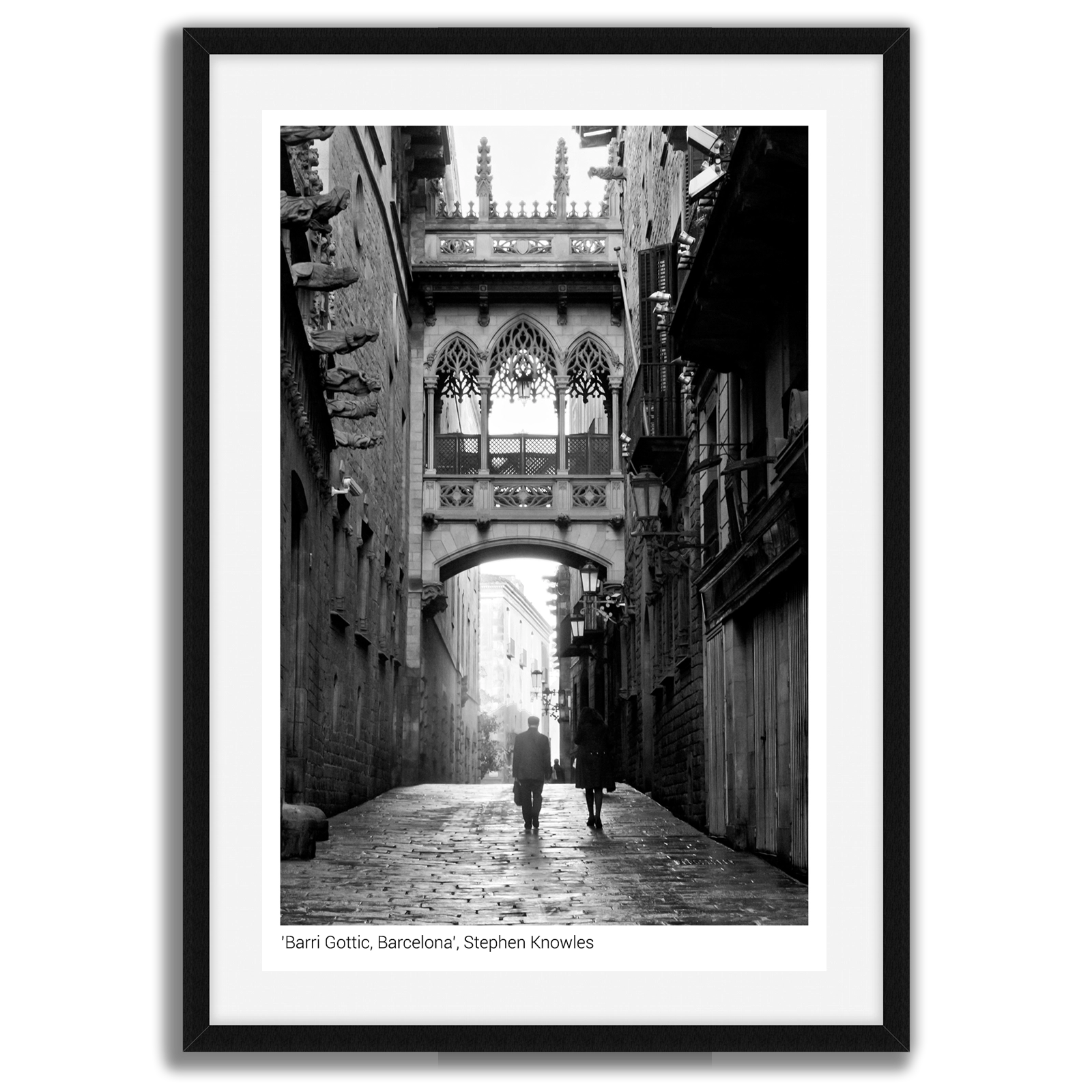'Barri Gottic, Barcelona'. Framed fine art prints.