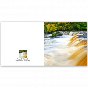 ‘Aysgarth Falls’. Fine art card by Stephen Knowles Photography.