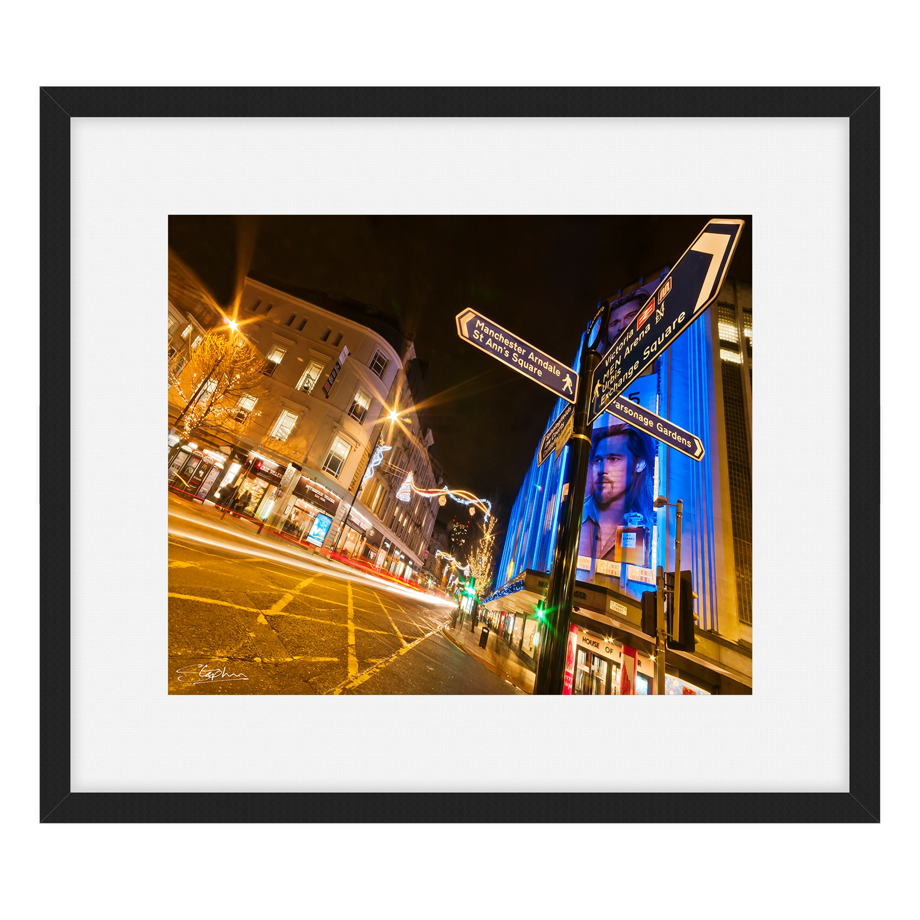 Manchester Night Time (Deansgate)