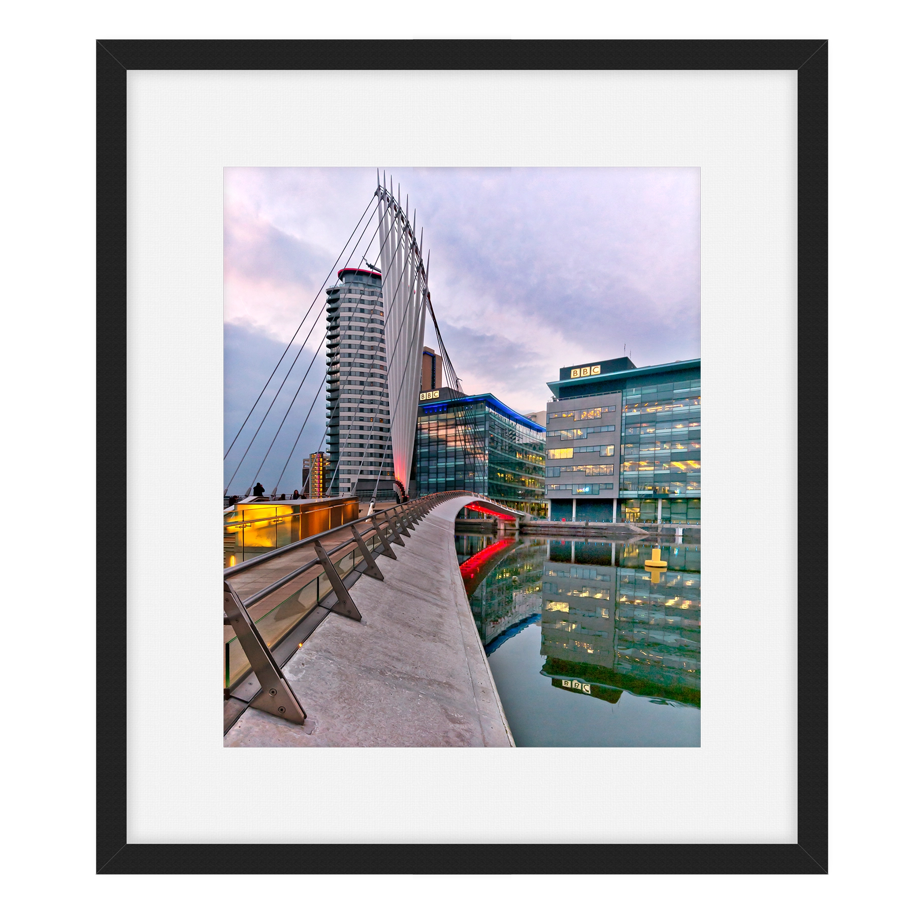 'Media City, Salford'. Wall art by Stephen Knowles Photography.