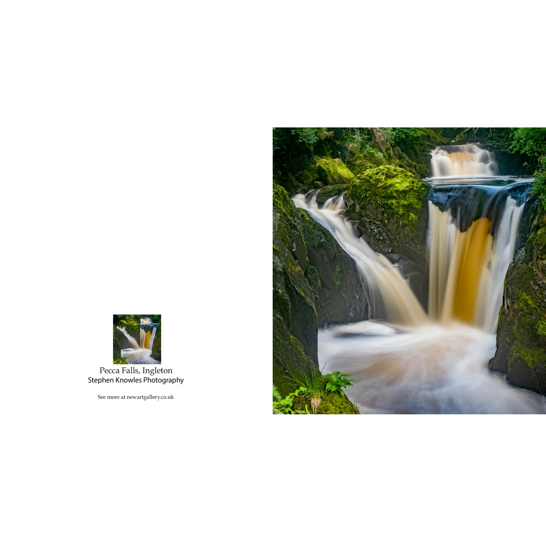 Pecca Falls Fine Art Card