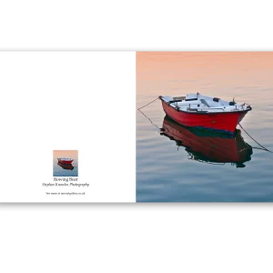 'Rowing Boat'. Fine art card by Stephen Knowles Card.