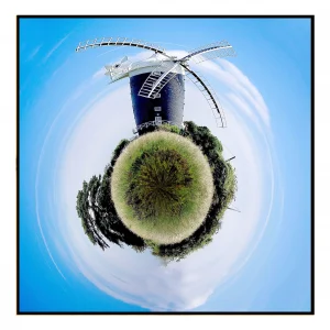 'Windmill World'. 360 degree wallart and art prints.