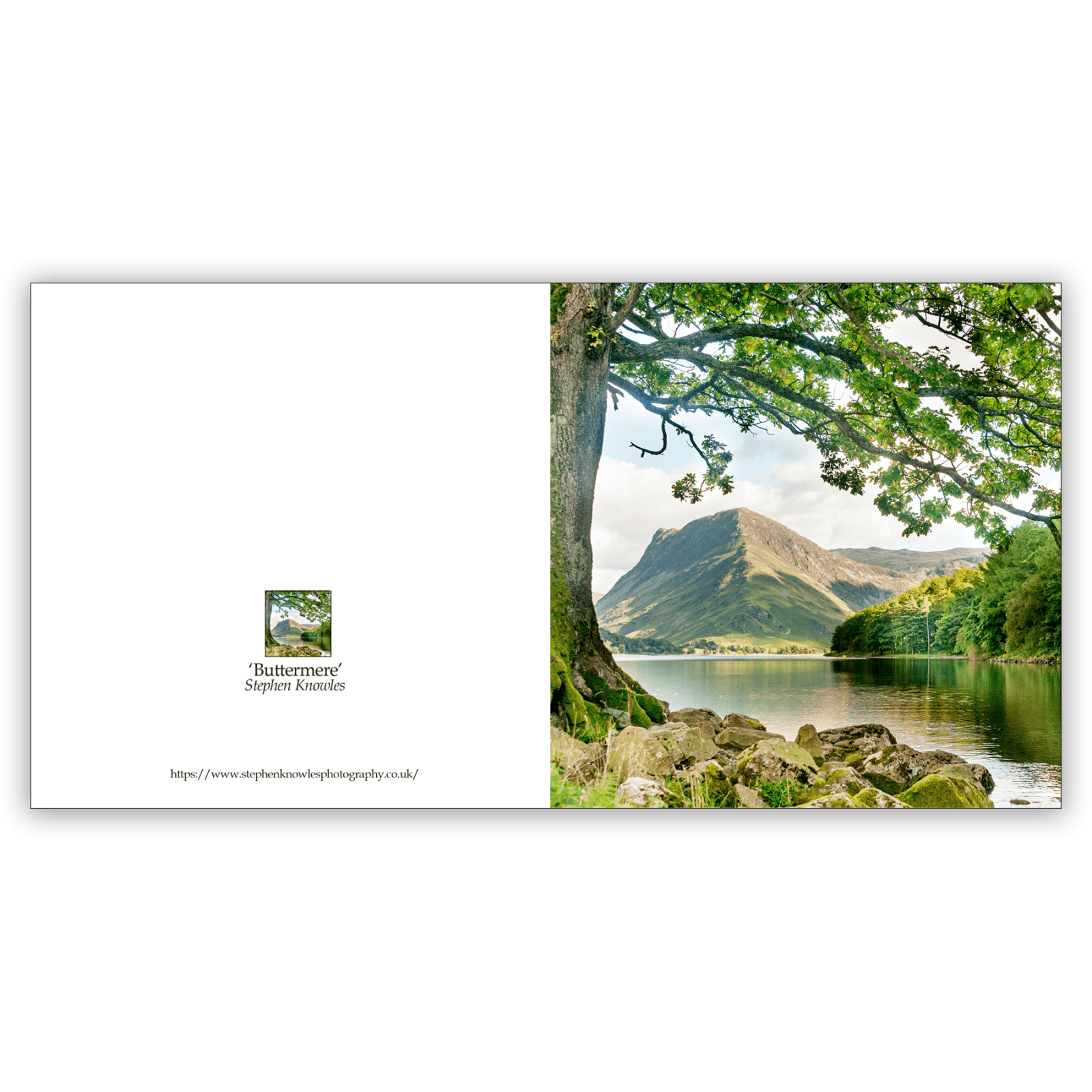 'Buttermere'. A fine art card by Stephen Knowles Photography.
